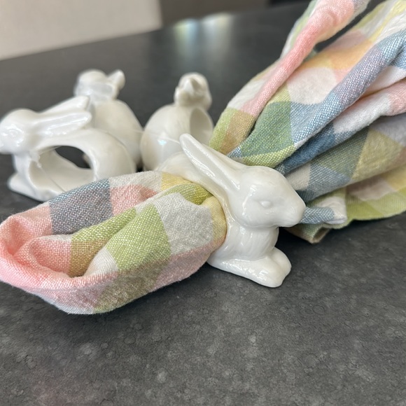 Bunny Napkin Rings - set of 4 - Picture 1 of 4